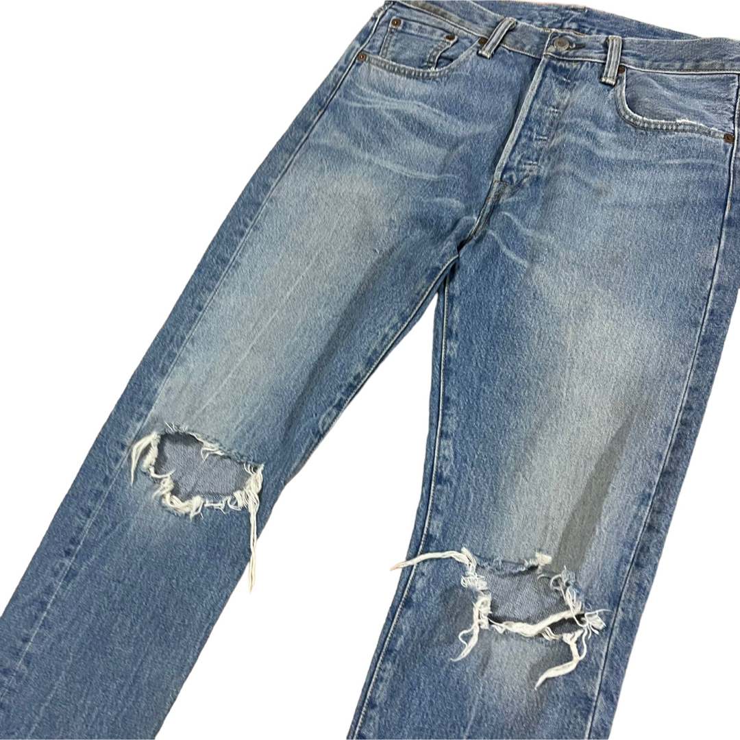 LeviLevi’s 501 デニムパンツ ダメージジーンズ カートコバーン グランジ