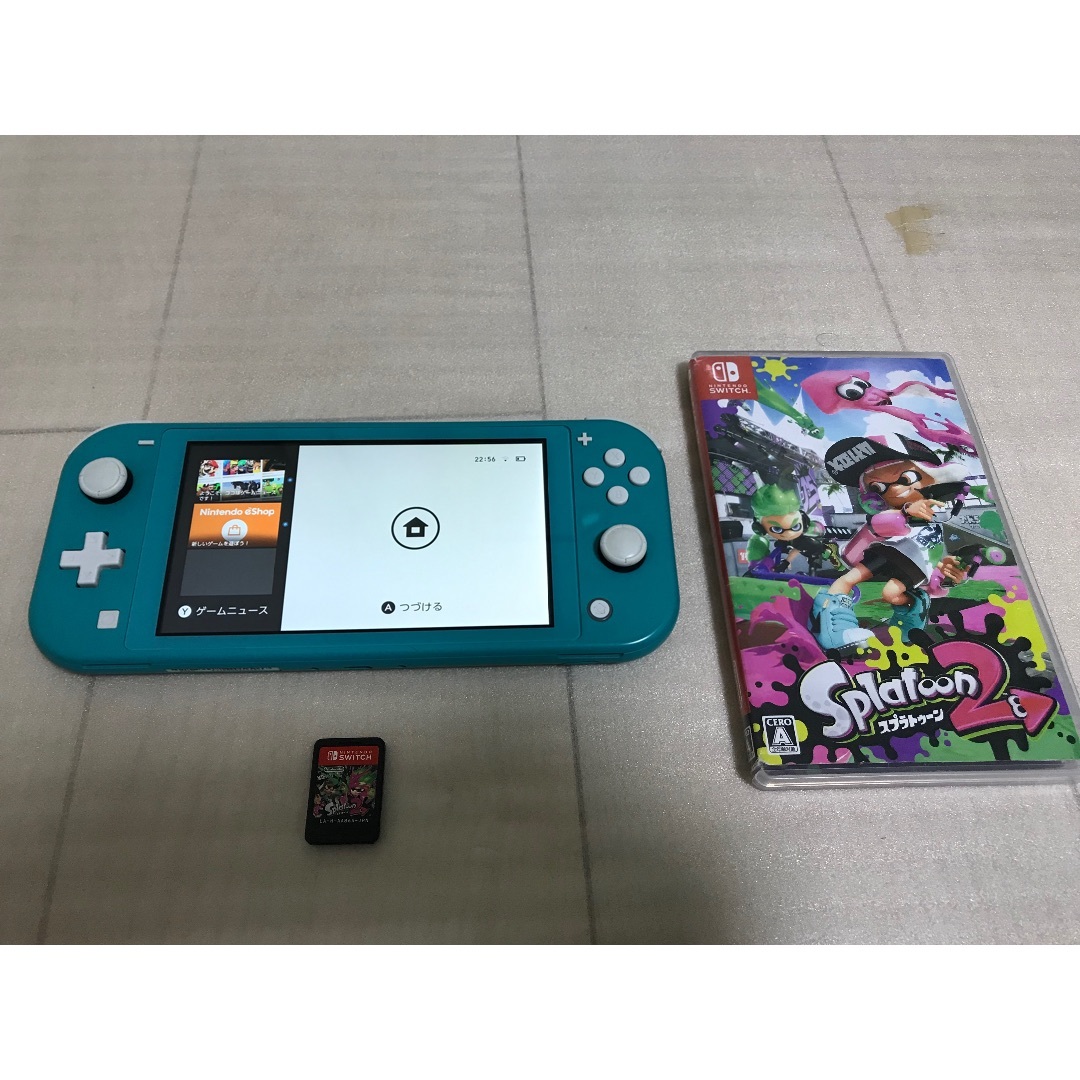 ✨画面美品Nintendo Switch Liteターコイズ本体＋ソフト付✨エンタメホビー