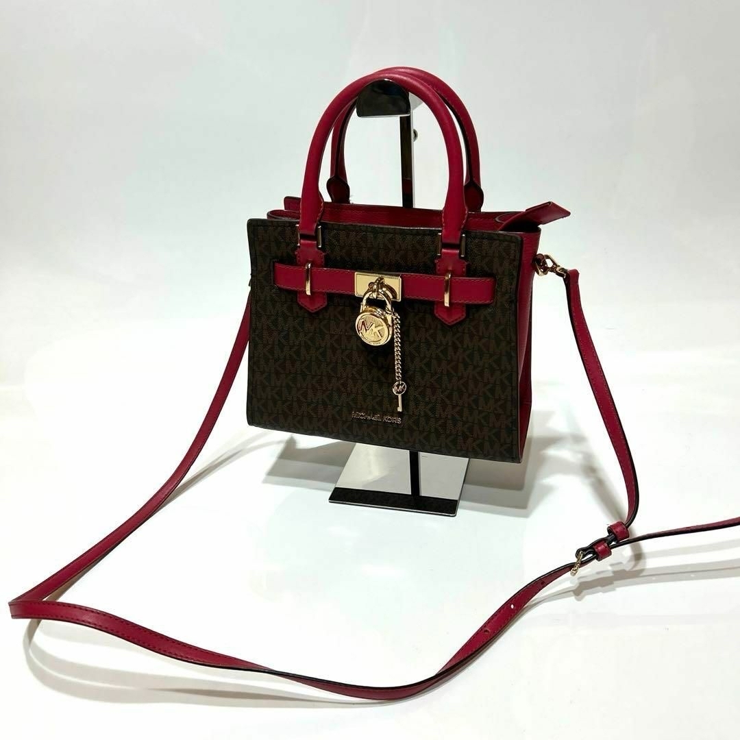 MICHAEL KORS ハミルトンショルダーバッグ シグネチャー 南京錠MICHAEL