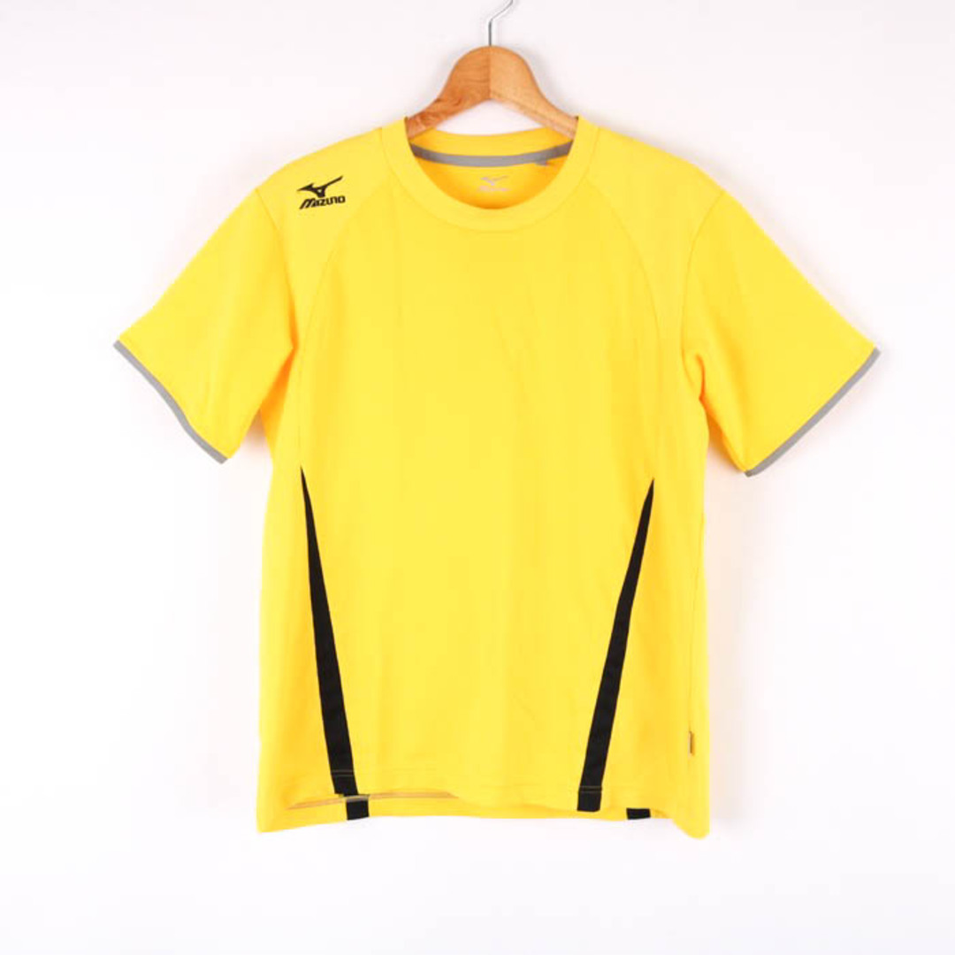 MIZUNO(ミズノ)のミズノ 半袖Tシャツワンポイントロゴスポーツウエア メンズ Mサイズ イエロー Mizuno メンズのトップス(Tシャツ/カットソー(半袖/袖なし))の商品写真