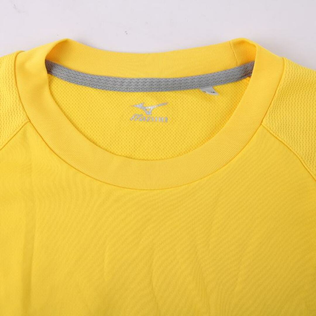 MIZUNO(ミズノ)のミズノ 半袖Tシャツワンポイントロゴスポーツウエア メンズ Mサイズ イエロー Mizuno メンズのトップス(Tシャツ/カットソー(半袖/袖なし))の商品写真