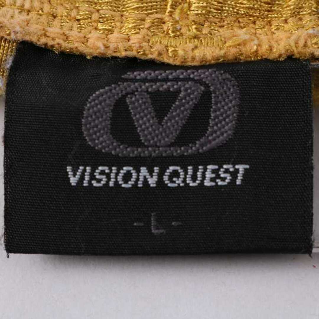 ビジョンクエスト ショートパンツ ハーフパンツ ドライフィット メッシュ 大きいサイズ メンズ Lサイズ ゴールド VISION QUEST メンズのパンツ(ショートパンツ)の商品写真