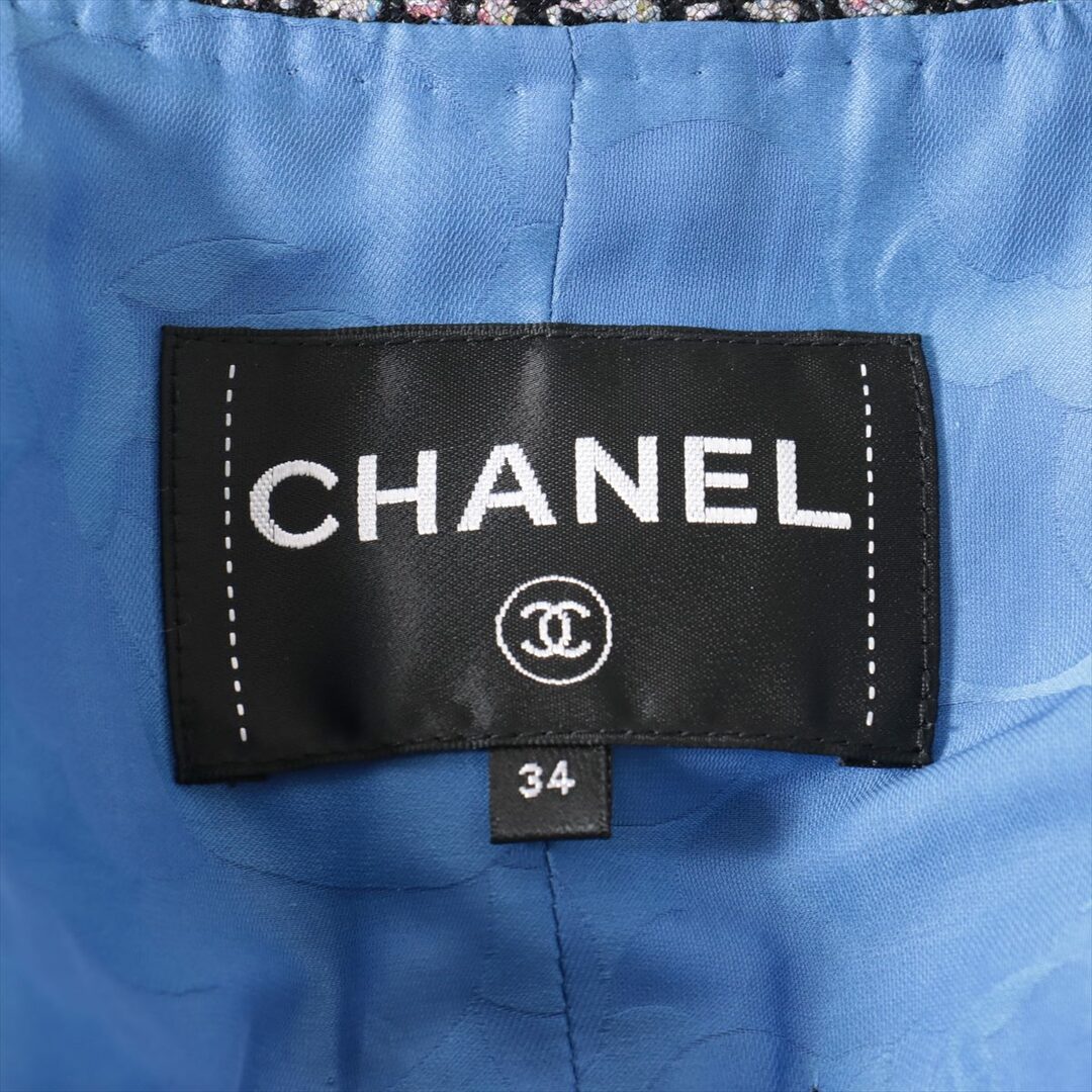 CHANEL(シャネル)のシャネル ココボタン ツイード 34 ブラック レディース その他アウター レディースのジャケット/アウター(その他)の商品写真