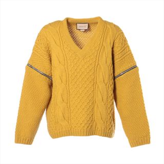 グッチ(Gucci)のグッチ  ウール S イエロー メンズ その他トップス(その他)