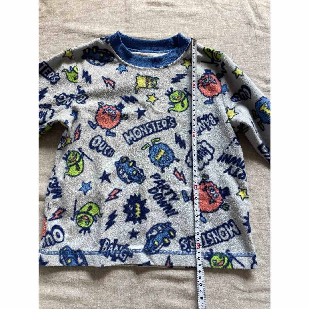 モンスター　フリース　パジャマ　ブルー　カラフル キッズ/ベビー/マタニティのキッズ服男の子用(90cm~)(パジャマ)の商品写真