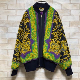 アンドレルチアーノ　刺繍ロゴ　スウェットトレーナー　派手個性派　一点物90s