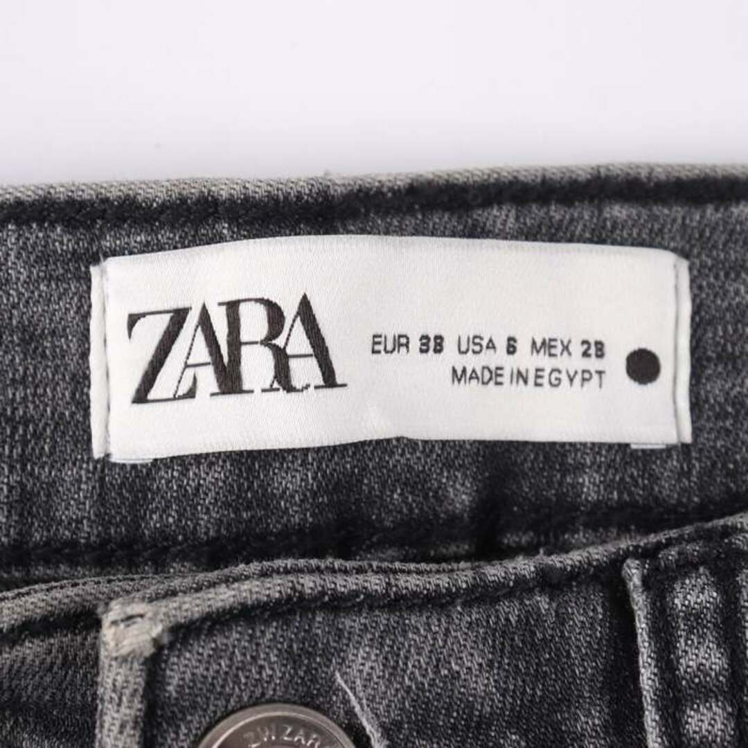 ZARA(ザラ)のザラ デニムパンツ ジーンズ ジーパン ストレッチ ボトムス レディース 38サイズ グレー ZARA レディースのパンツ(デニム/ジーンズ)の商品写真