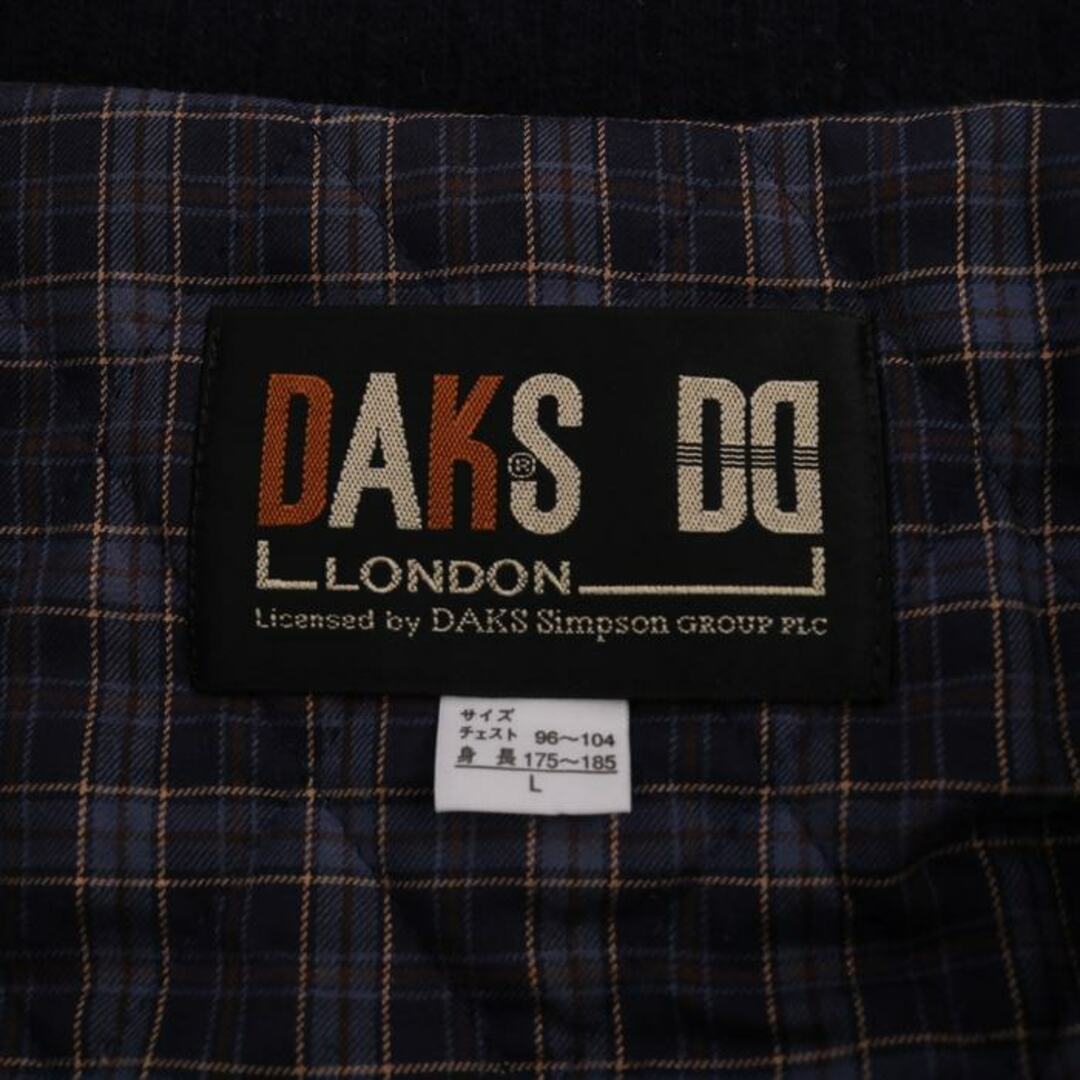 DAKS(ダックス)のダックス ブルゾン ジャケット ウール100% 中綿 アウター 日本製 メンズ Lサイズ ネイビー DAKS メンズのジャケット/アウター(ブルゾン)の商品写真