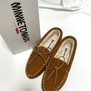 ミネトンカ(Minnetonka)のミネトンカ シープスキン ハードソール モカシン レディース 25cm(スリッポン/モカシン)