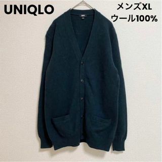 ユニクロ(UNIQLO)のst217 ユニクロ UNIQLO メンズXL ウールカーディガン(カーディガン)