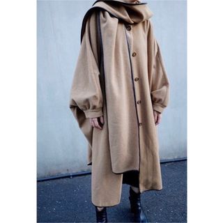 CLANE SHAWL HOOD BALLOON COAT