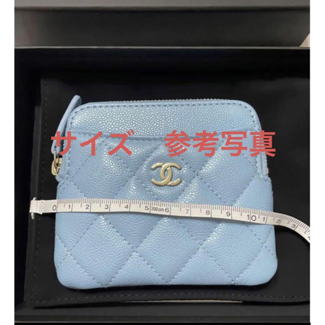 カラーCHANEL シャネル カードケース イエロー ダブルステッチ　ミニ財布