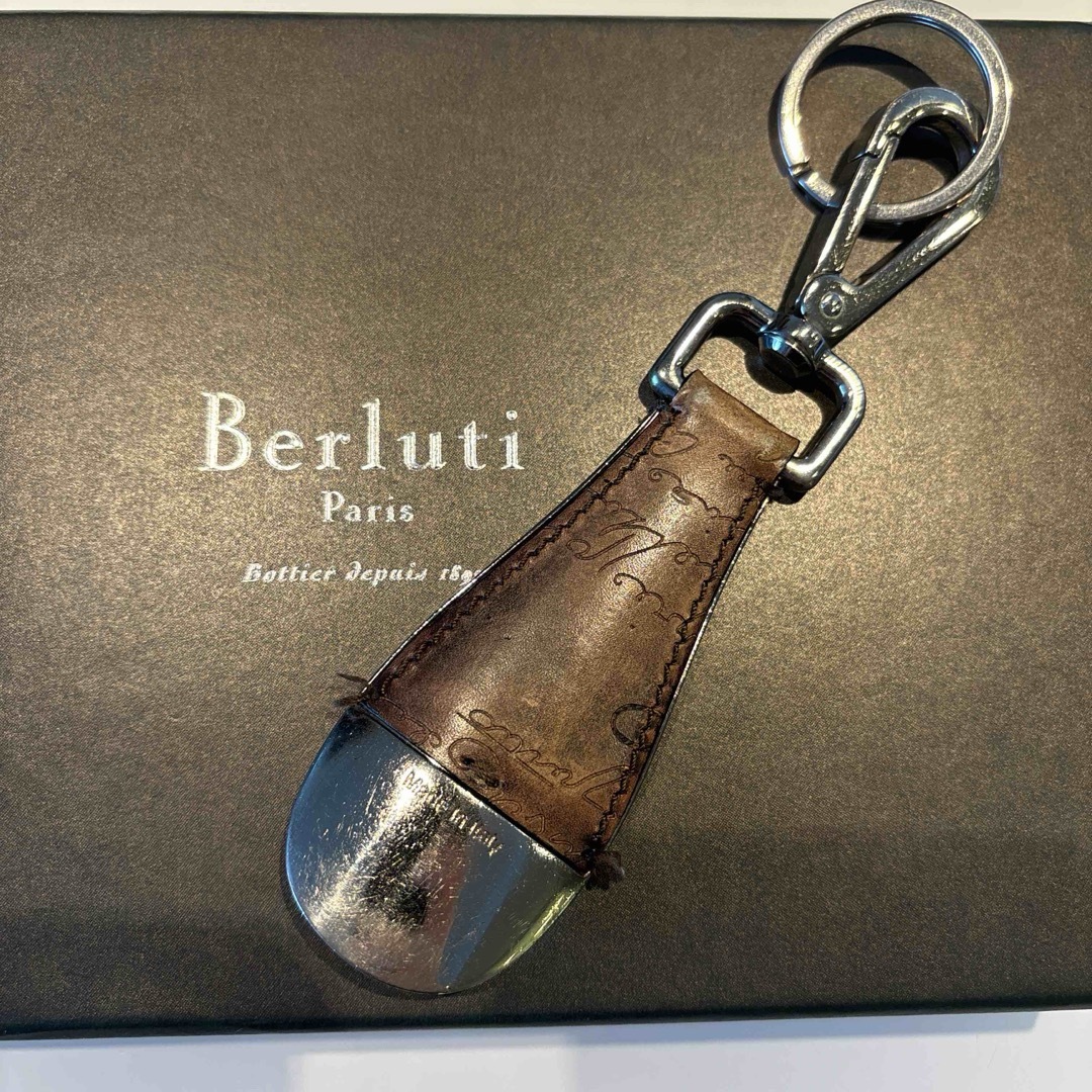 BERLUTI ベルルッティ カリグラフィー 靴ベラ シューホーン キーリング