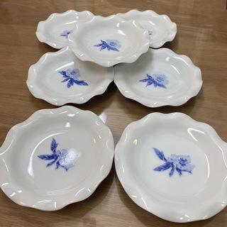 フカガワセイジ(深川製磁)の深川製磁 オリエンタルブルー  小皿7枚(食器)