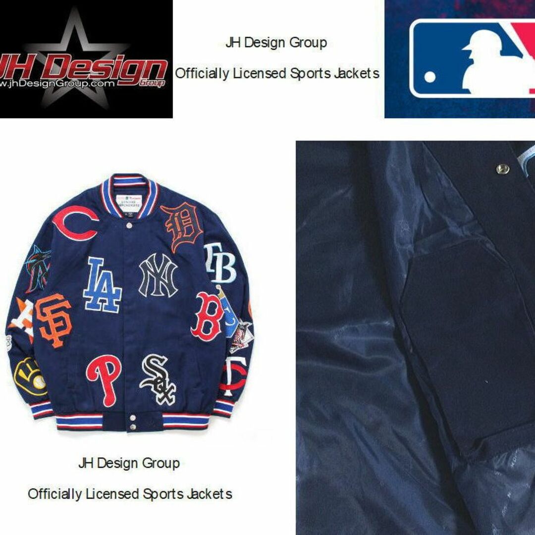 MLB - MLB JH DESIGN ALL OVER PATCH ツイル スタジャンXLの通販 by