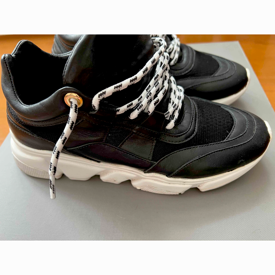 CARRANO(カラーノ)のCARRANO本革スニーカー・黒black メンズの靴/シューズ(スニーカー)の商品写真