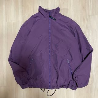 【adidas】激レア 80s ナイロンスタジャン 裏地キルティング XL 青黄