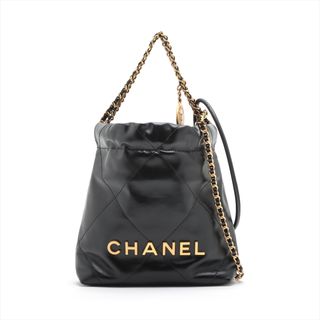 シャネル(CHANEL)のシャネル  レザー  ブラック レディース ショルダーバッグ(ショルダーバッグ)