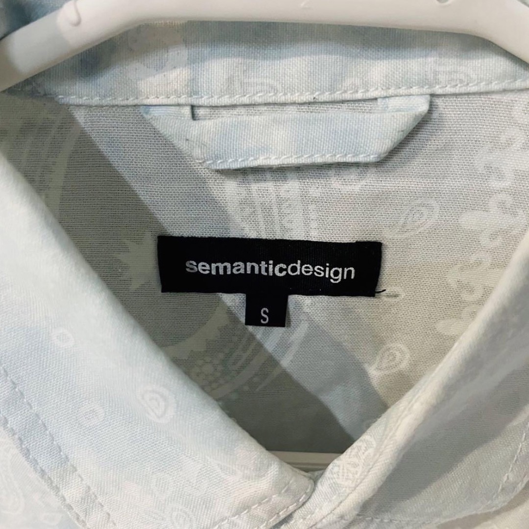 semantic design(セマンティックデザイン)の【美品】semantic design セマンティックデザイン 七分袖シャツ メンズのトップス(Tシャツ/カットソー(七分/長袖))の商品写真