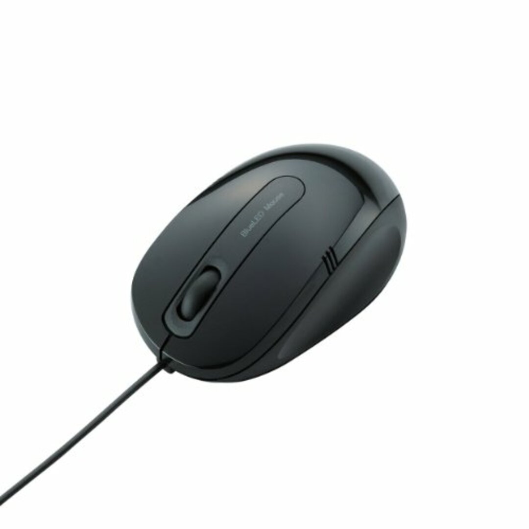 エレコム 有線マウス BlueLED 3ボタン Mサイズ 1.0mケーブル ブラック M-BL17UBBK スマホ/家電/カメラのPC/タブレット(その他)の商品写真