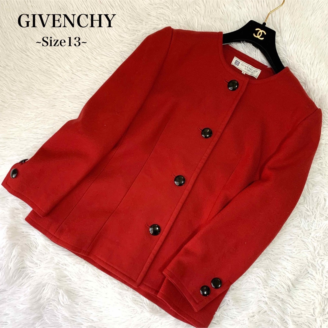 【極美品】GIVENCHY ウールノーカラーコート ウールコート 大きいサイズ | フリマアプリ ラクマ