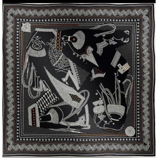 Hermes - エルメス カレ60 麦畑とウサギ スカーフ シルク タグ有