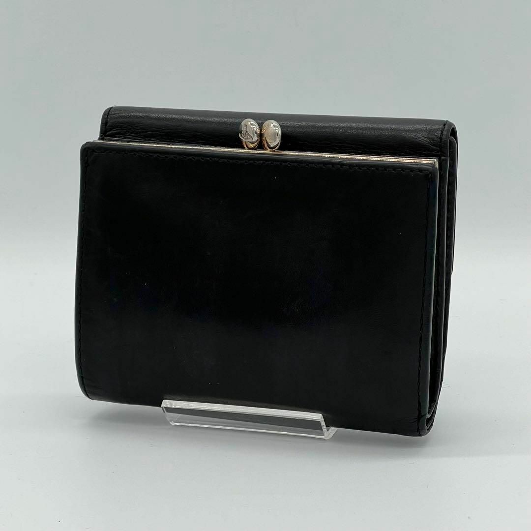 ✨️美品✨️Vivienne Westwood 三つ折財布 がま口財布 ブラック