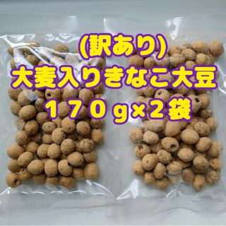 （訳あり）大麦入りきなこ大豆 ３４０ｇ（１７０ｇ×２袋）(菓子/デザート)