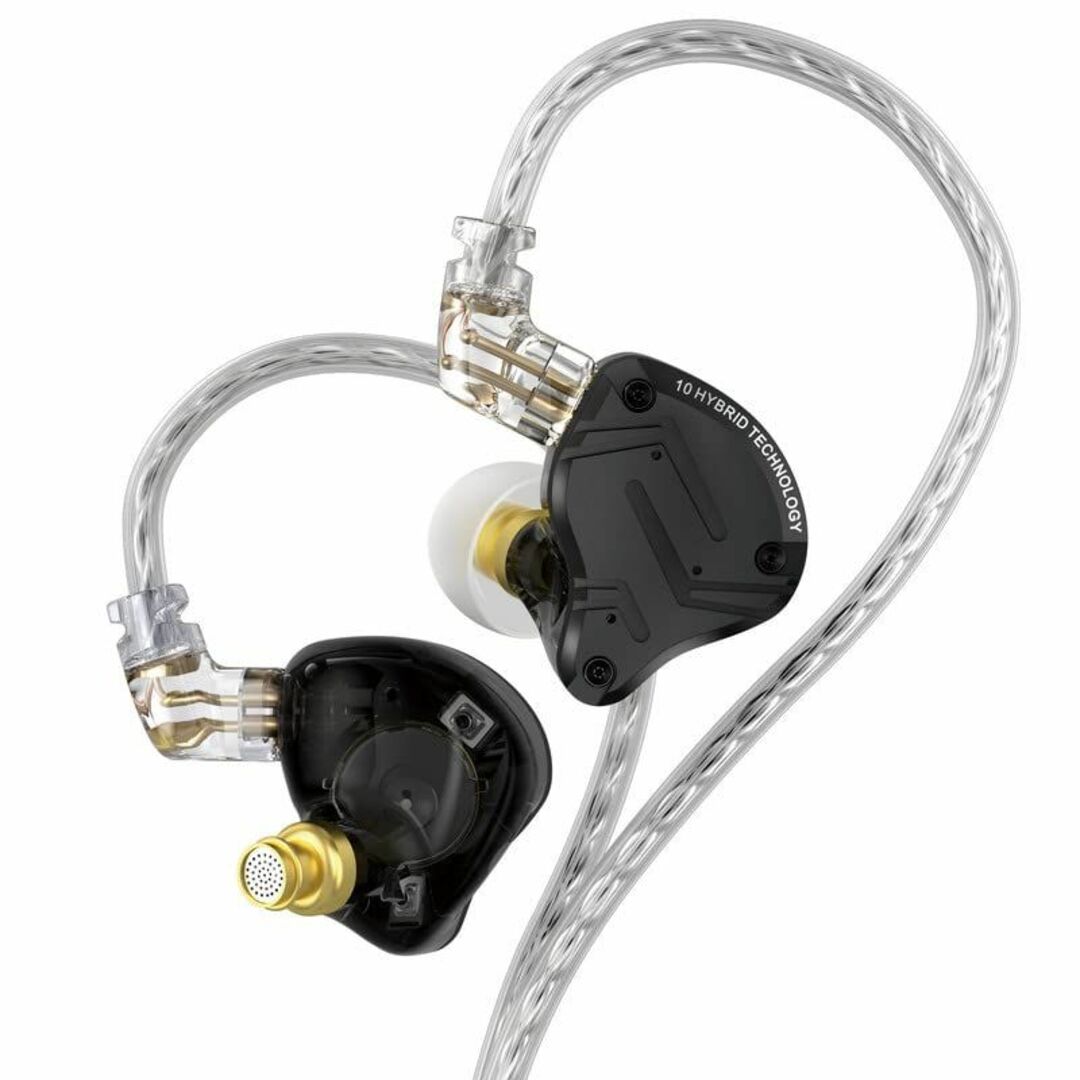 KZ ZS10 ProX 4BA+1DD入耳式有線イヤホン2pin取り外し可能hスマホ/家電/カメラ