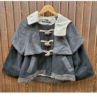 ファーファー(fur fur)のYOiM furfur 切り替え ショート丈 ダッフルコート ジャケット(ダッフルコート)