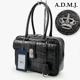 A.D.M.J. - ADMJ 牛革シュリンク型押し トートバッグ キューブミニ ...