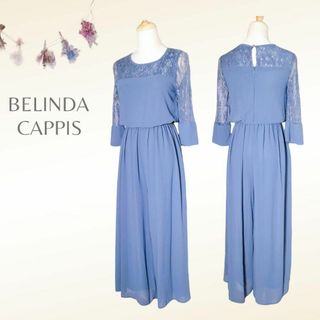 美品／BELINDACAPPIS／S／デコルテ総レース透け感オールインワンパンツ(オールインワン)