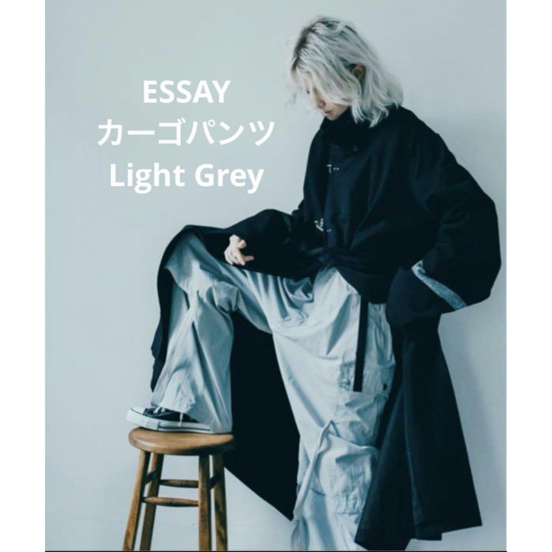 新品未使用タグ付きESSAY カーゴパンツ Light Greyエッセイ | フリマアプリ ラクマ