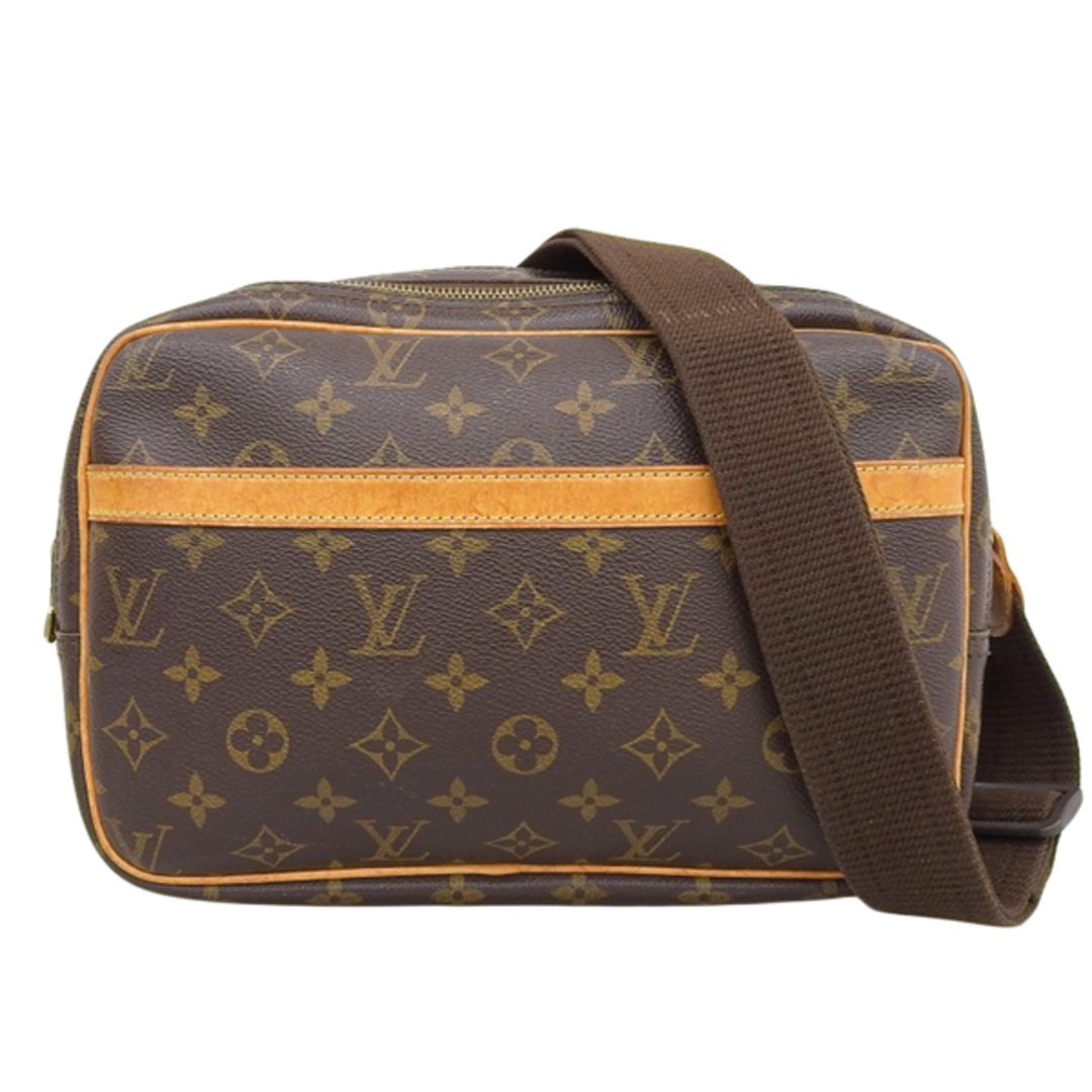 LOUIS VUITTON ルイヴィトン モノグラム リポーターPM ショルダーバッグ M45254 ブラウン gyレディース