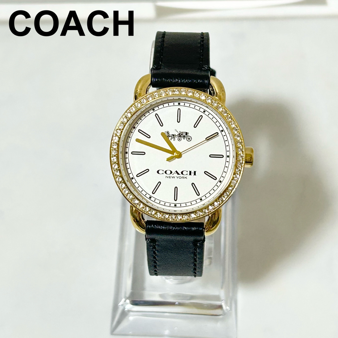 COACH コーチ　ラインストーンベゼル　腕時計 | フリマアプリ ラクマ