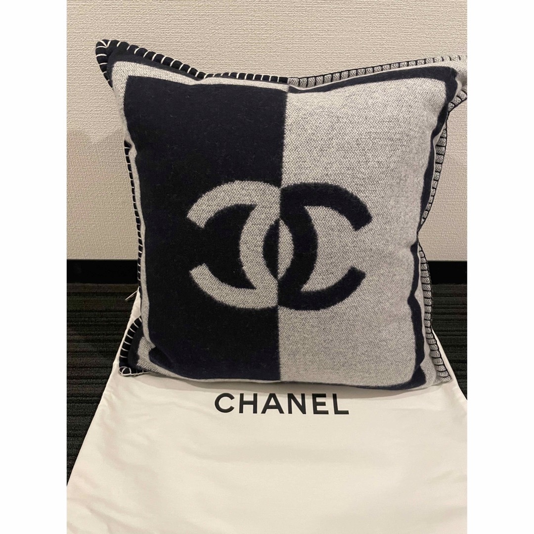 CHANEL シャネル　クッション　クッションカバー　ココマーク　新品　未使用ブラック