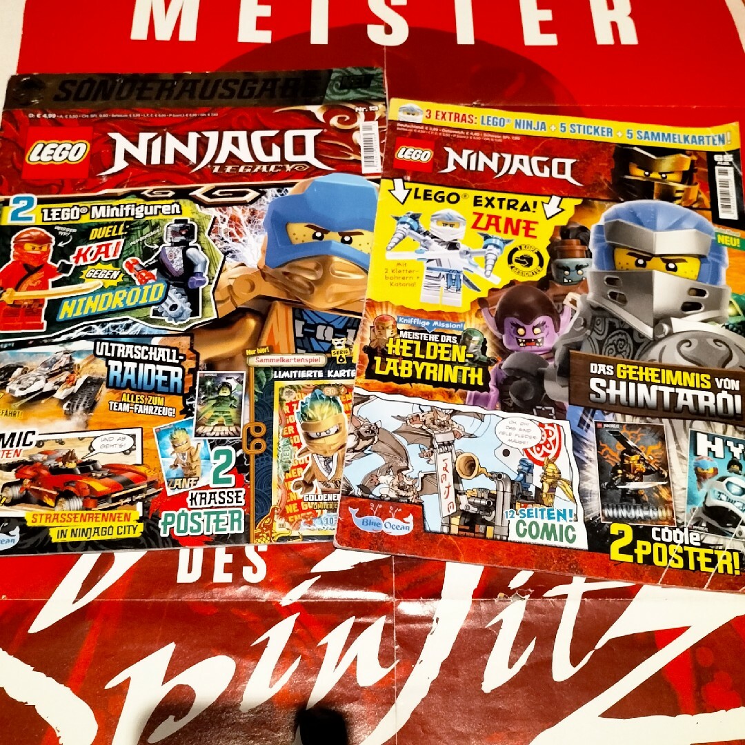 Lego(レゴ)のLEGOドイツ語 コミックNINJAGO ポスター 3つ 4冊 エンタメ/ホビーの本(洋書)の商品写真