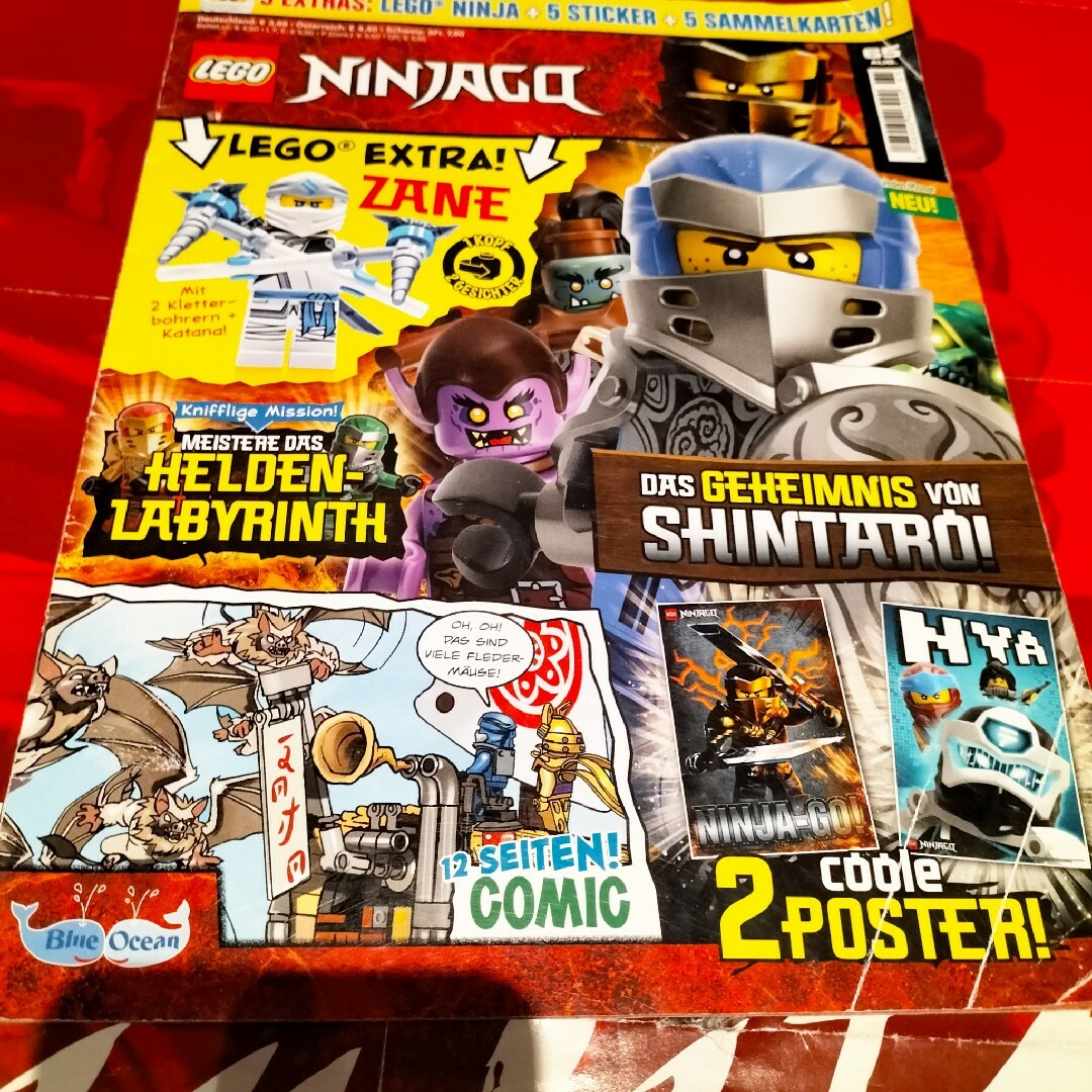 Lego(レゴ)のLEGOドイツ語 コミックNINJAGO ポスター 3つ 4冊 エンタメ/ホビーの本(洋書)の商品写真