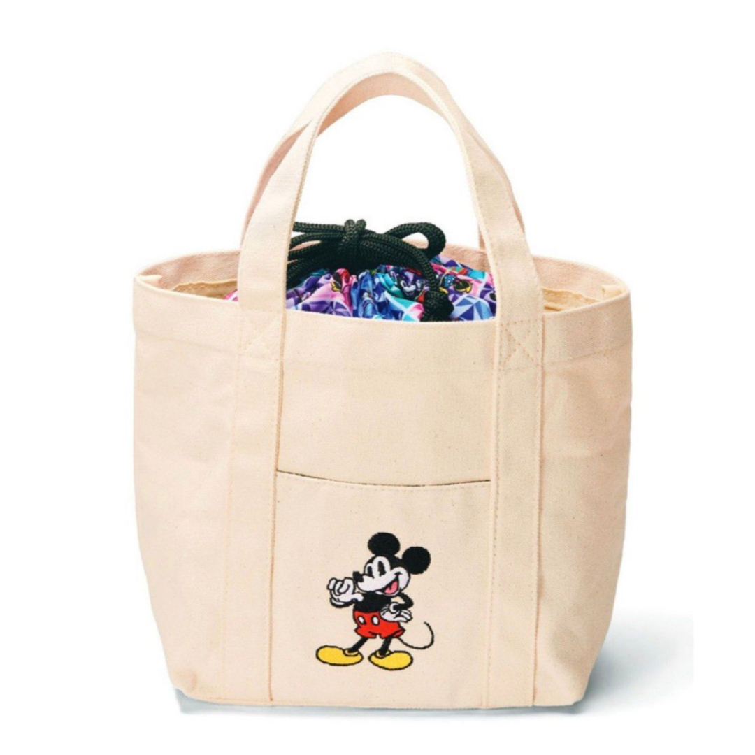 Disney(ディズニー)のディズニー　JAL 機内販売　限定　100周年　トートバッグ　保冷巾着　セット レディースのバッグ(トートバッグ)の商品写真