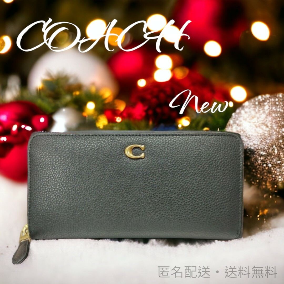 COACH - ⏹️未使用⏹️最新作□CC489 コーチ 長財布 C字 ブラック