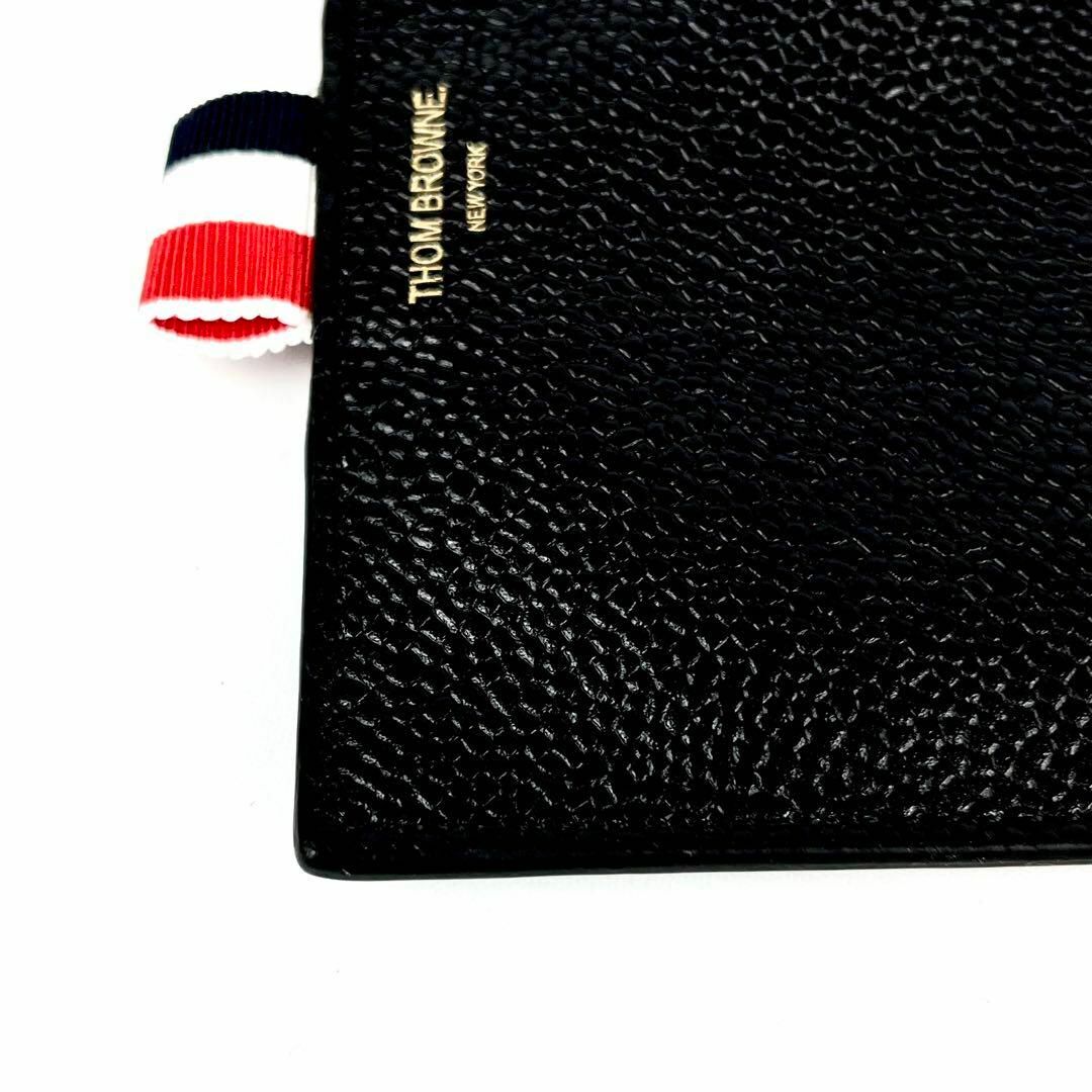 THOM BROWNE(トムブラウン)の希少 新品使用 THOM BROWNE トムブラウン コインケース ブラック メンズのファッション小物(コインケース/小銭入れ)の商品写真