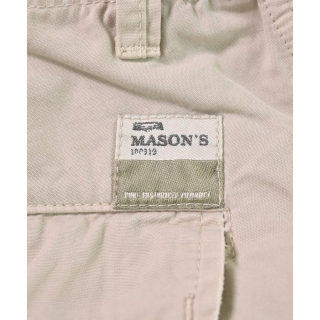 MASON'S(メイソンズ)のMASON'S メイソンズ カーゴパンツ 48(L位) ベージュ 【古着】【中古】 メンズのパンツ(ワークパンツ/カーゴパンツ)の商品写真