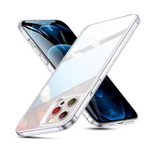 ESR iPhone12Pro Max 用 ケース 6.7インチ 透明 9H背面(iPhoneケース)