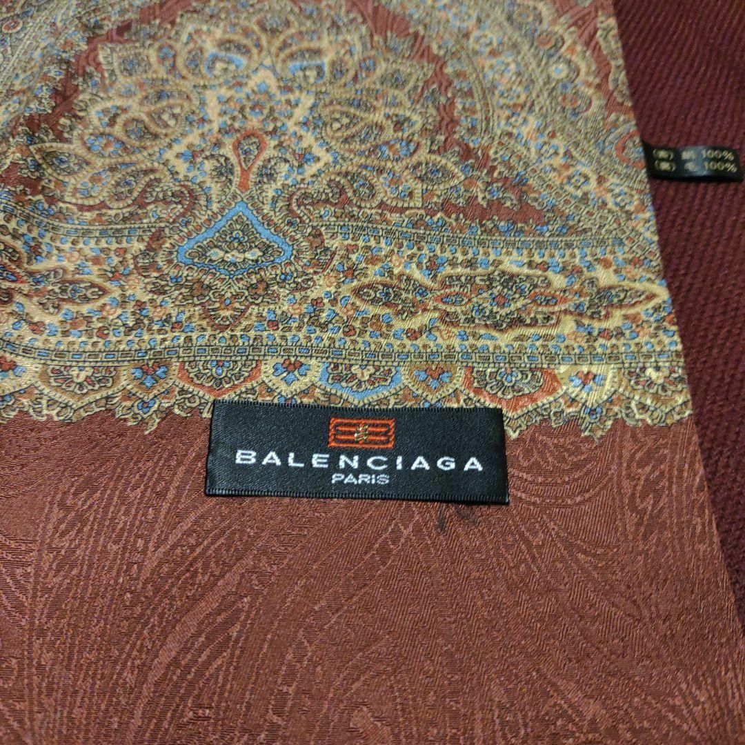 Balenciaga - 2160超美品 バレンシアガ マフラー ストール シルク100