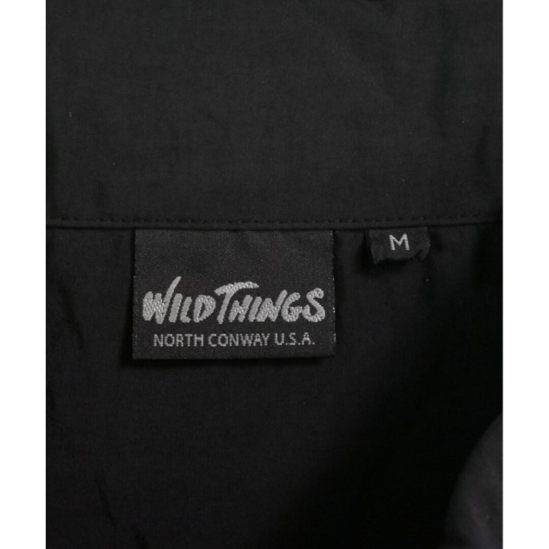 WILDTHINGS(ワイルドシングス)のWILD THINGS ワイルドシングス カジュアルシャツ M 黒 【古着】【中古】 メンズのトップス(シャツ)の商品写真