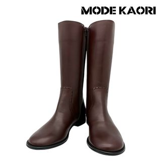 モードカオリ(MODE KAORI)の〈極美品〉MODE KAORI モードカオリ【24cm】ミドルブーツ(ブーツ)