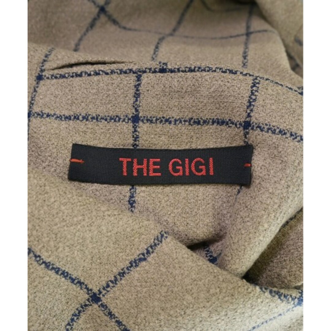 THE GIGI(ザジジ)のTHE GIGI テーラードジャケット 44(S位) ベージュx紺(チェック) 【古着】【中古】 メンズのジャケット/アウター(テーラードジャケット)の商品写真