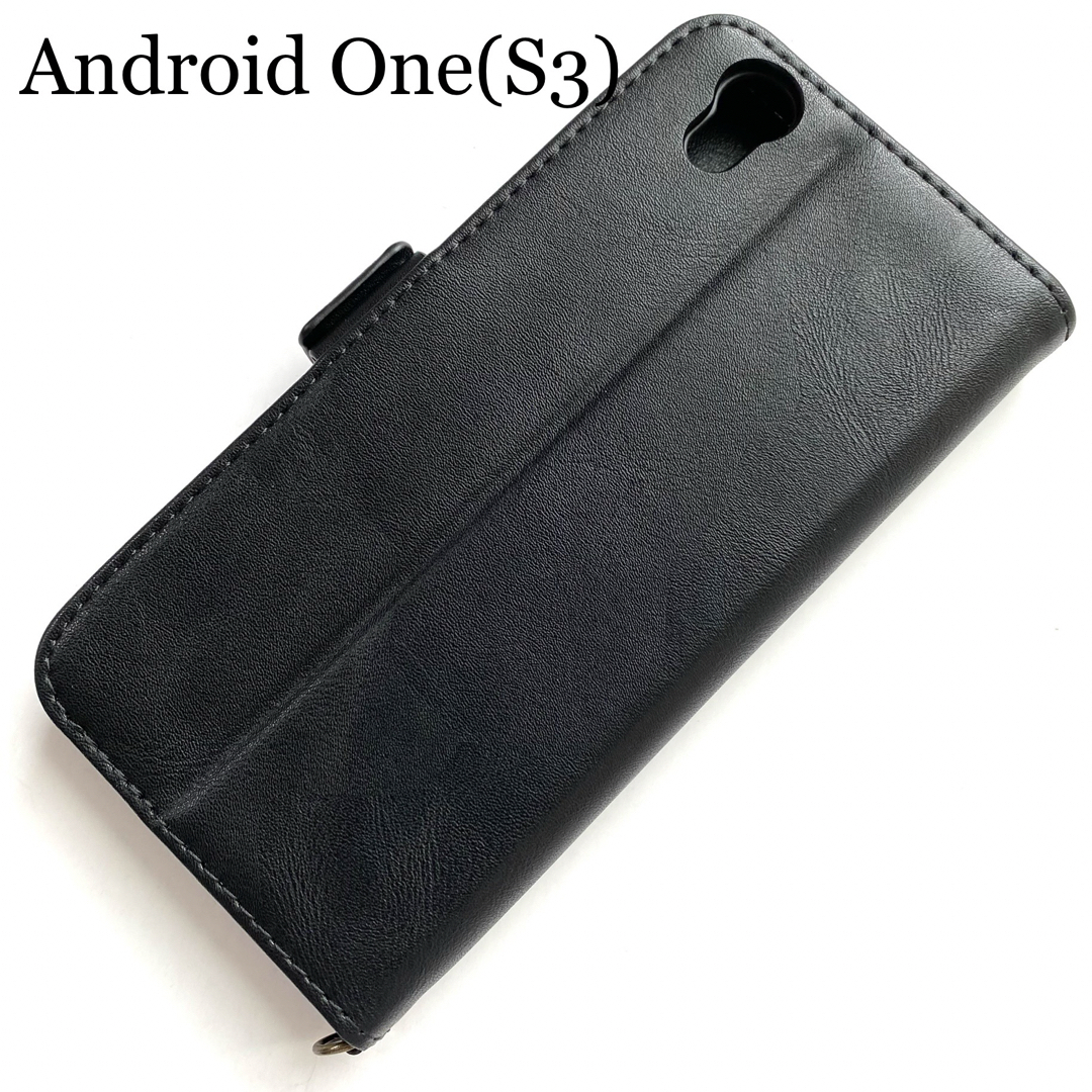 ELECOM(エレコム)のAndroid One S3用レザーケース★サイドマグネット★スタンド★カード入 スマホ/家電/カメラのスマホアクセサリー(Androidケース)の商品写真