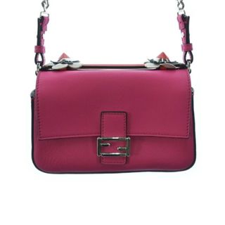 フェンディ(FENDI)のFENDI フェンディ ショルダーバッグ - ピンクx白 【古着】【中古】(ショルダーバッグ)