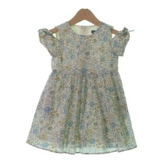 ベベ(BeBe)のBeBe ベベ ワンピース（その他） 100 白x青等(花柄) 【古着】【中古】(ワンピース)